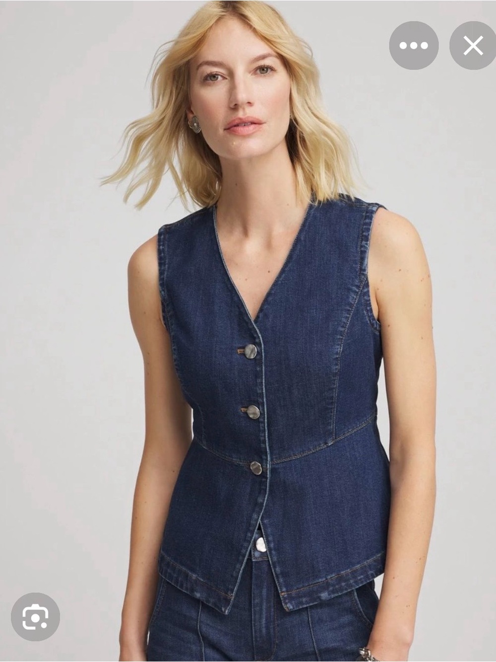 Chico’s Sleeveless Denim Vest